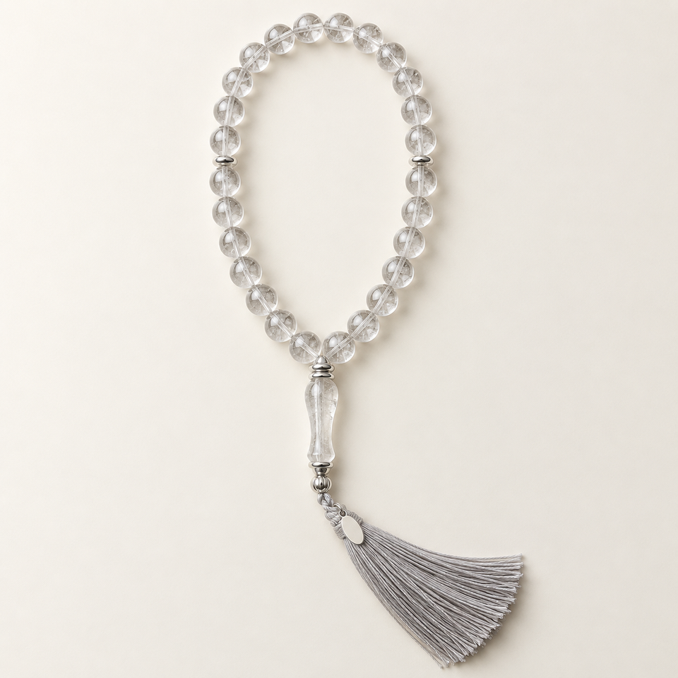 Clear Quartz Prayer Beads