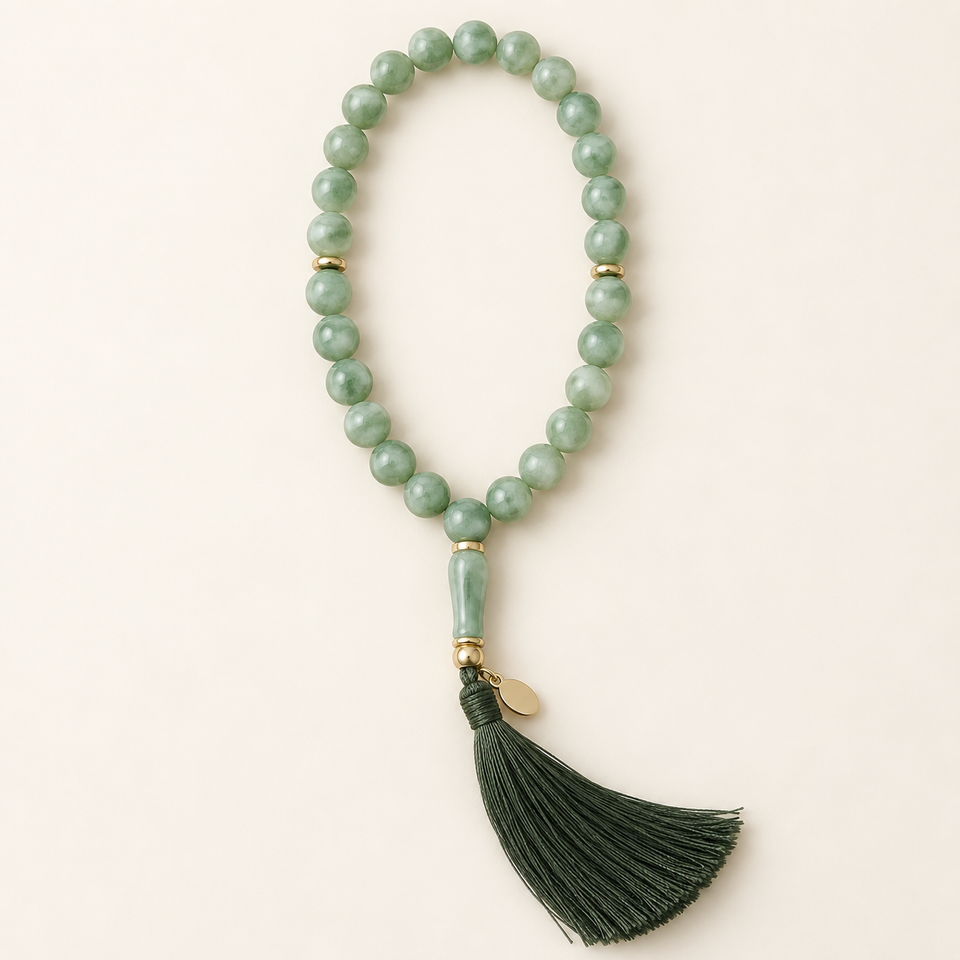 Green Jade Prayer Beads